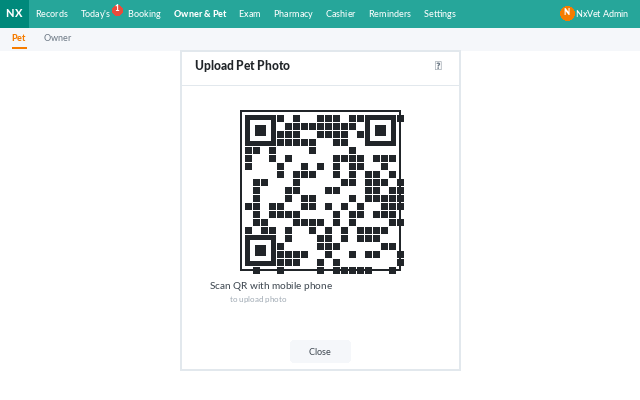 Código QR para carga móvil